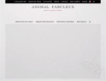 Tablet Screenshot of animal-fabuleux.fr